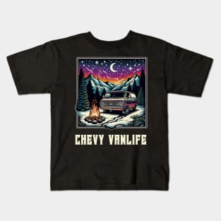Classic Chevy vanlife Kids T-Shirt